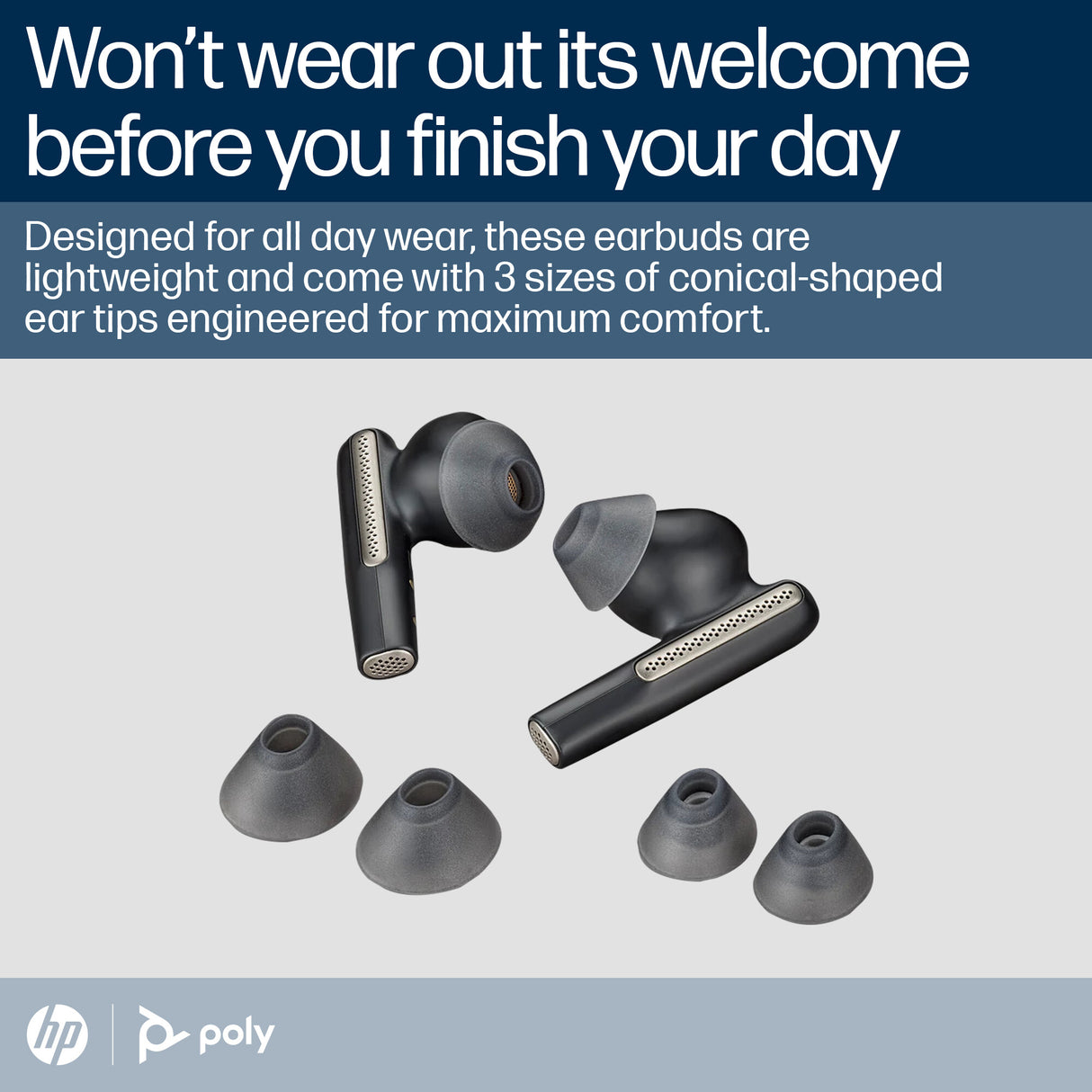 Poly Voyager Free 60+ UC Carbon Black Earbuds +BT700 USB-A Adapter +Touchscreen Charge Case