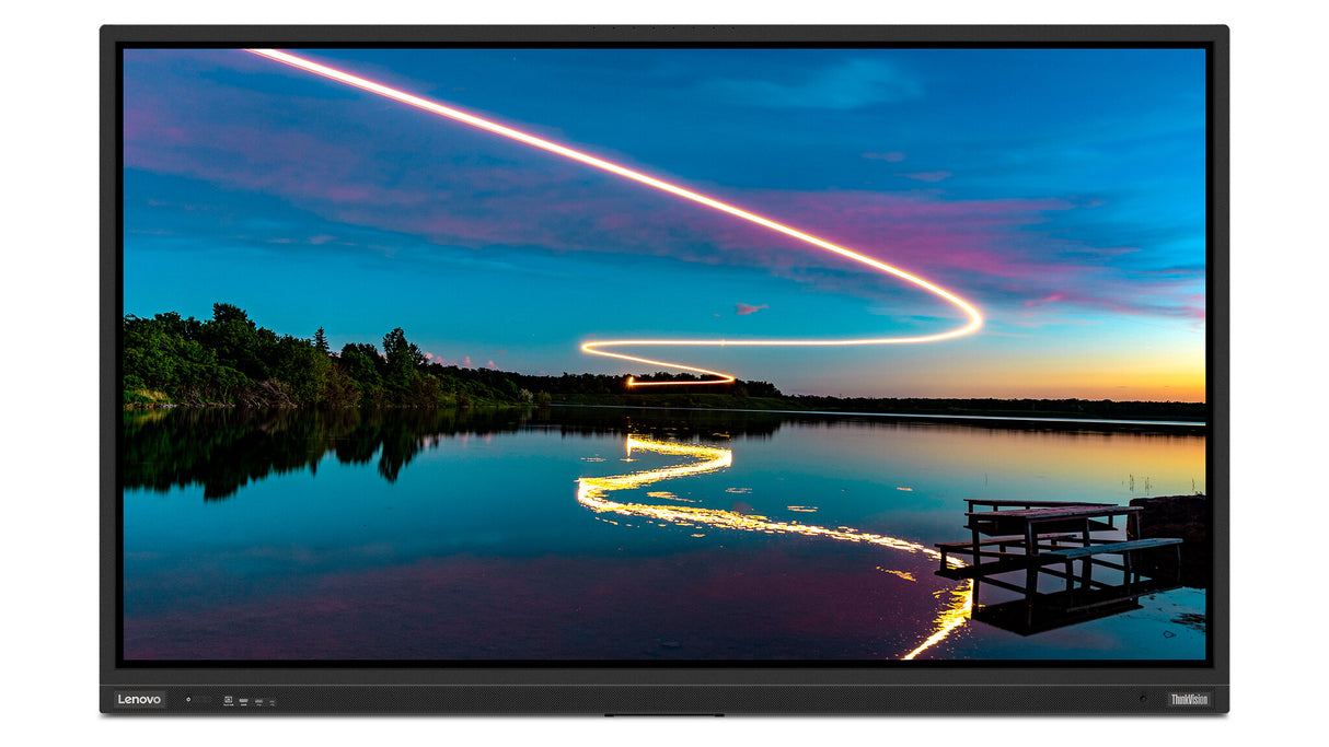 Lenovo ThinkVision T86 computer monitor 2.18 m (86") 3840 x 2160 pixels 4K Ultra HD LED Touchscreen Black