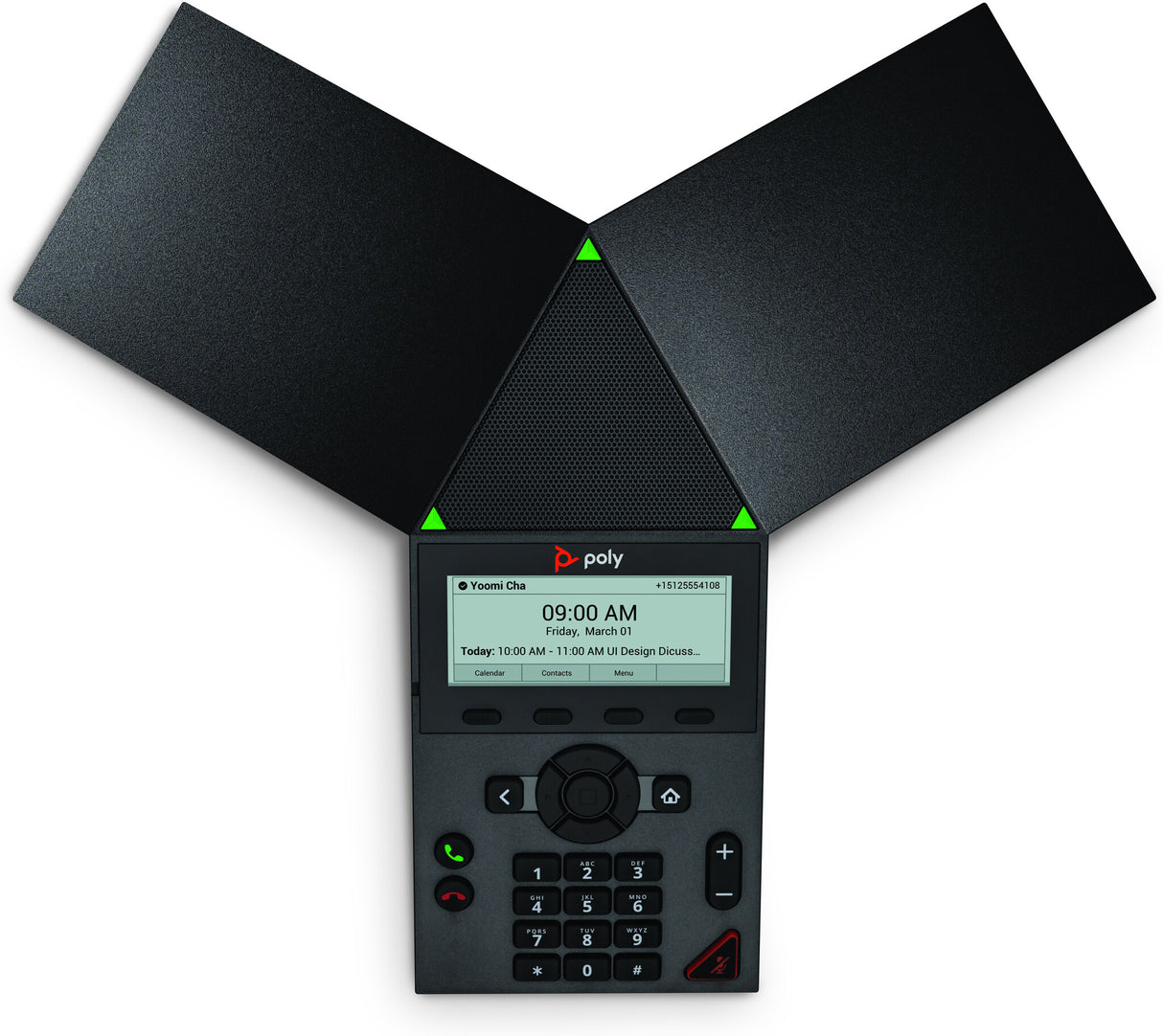 POLY Trio 8300 IP-mødetelefon og PoE-aktiveret, ingen radio
