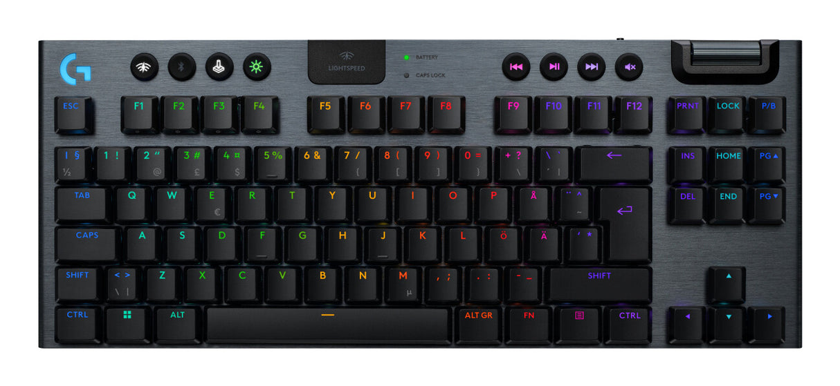 Logitech G G915 X LIGHTSPEED keyboard Gaming USB + RF Wireless + Bluetooth QWERTY Nordic Black
