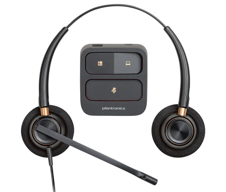 Poly EncorePro 520 Binaural Headset +Quick Disconnect