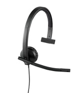 Logitech 981-000571 hovedtelefoner/headset Ledningsført Kontor/Callcenter USB Type-A Sort