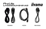 iiyama 55" 4K UHD professional digital signage display with advanced control and connectivity options
