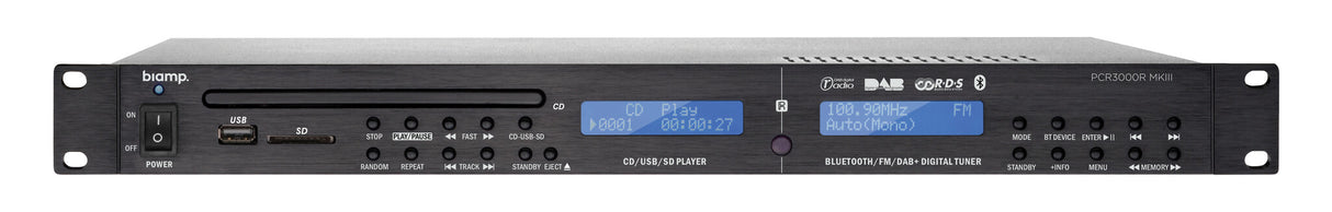 Biamp Commercial Audio PCR3000RMKIII Professional CD player Black