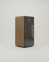 MuteBox One (Dual Glass) Sort dør / Classic Oak