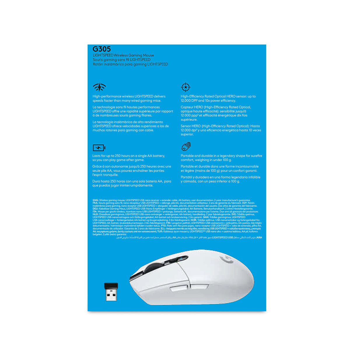 Logitech G G305 LIGHTSPEED Wireless Gaming Mouse