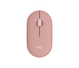 Logitech Pebble 2 M350s mouse Travel Ambidextrous RF Wireless + Bluetooth Optical 4000 DPI