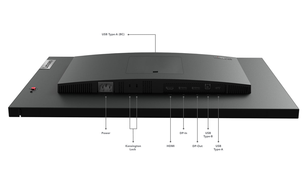 Lenovo ThinkVision P24q-30 LED display 60.5 cm (23.8") 2560 x 1440 pixels Quad HD Black
