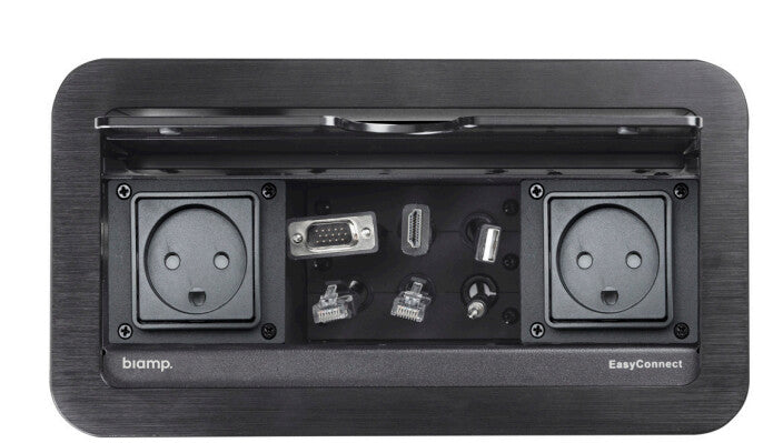 Biamp EasyConnect EC-P-DK Desk Cable box Black 1 pc(s)