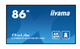 iiyama ProLite To Be Updated computerskærm 2,17 m (85.6") 3840 x 2160 pixel 4K Ultra HD LED Sort