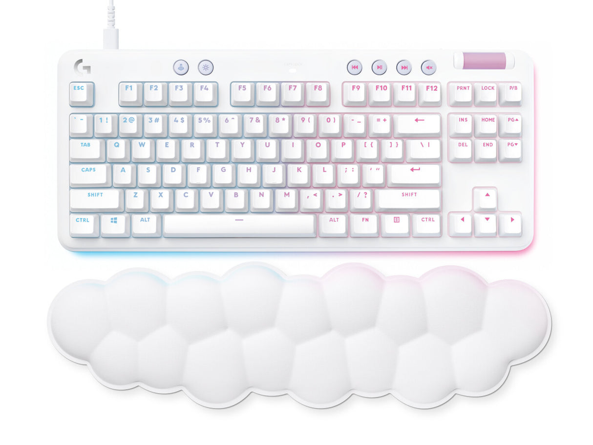 Logitech G G713 tastatur Spil USB QWERTY Dansk, Finsk, Norsk, Svensk Hvid