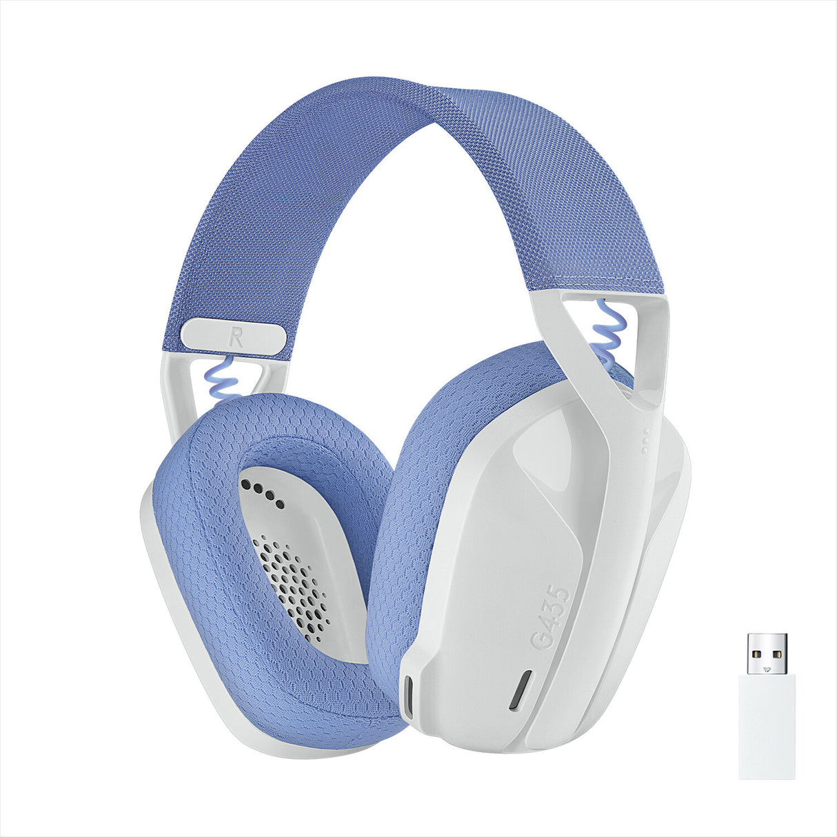 Logitech G G435 Headset Trådløs Spil Bluetooth Hvid