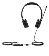 Yealink UH36 Dual Teams Headset Wired Head-band Office/Call center USB Type-A Black, Silver
