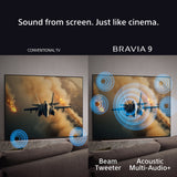 Sony BRAVIA 9 Series 75" QLED XR|Mini LED 4K HDR Display with Google TV, including 3 years PrimeSupport