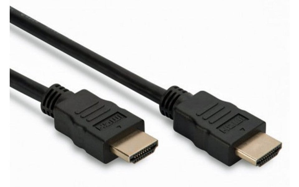 Mercodan HDMI kabel 1,0m sort 2.0, ethernet, Ultra HD & 3D