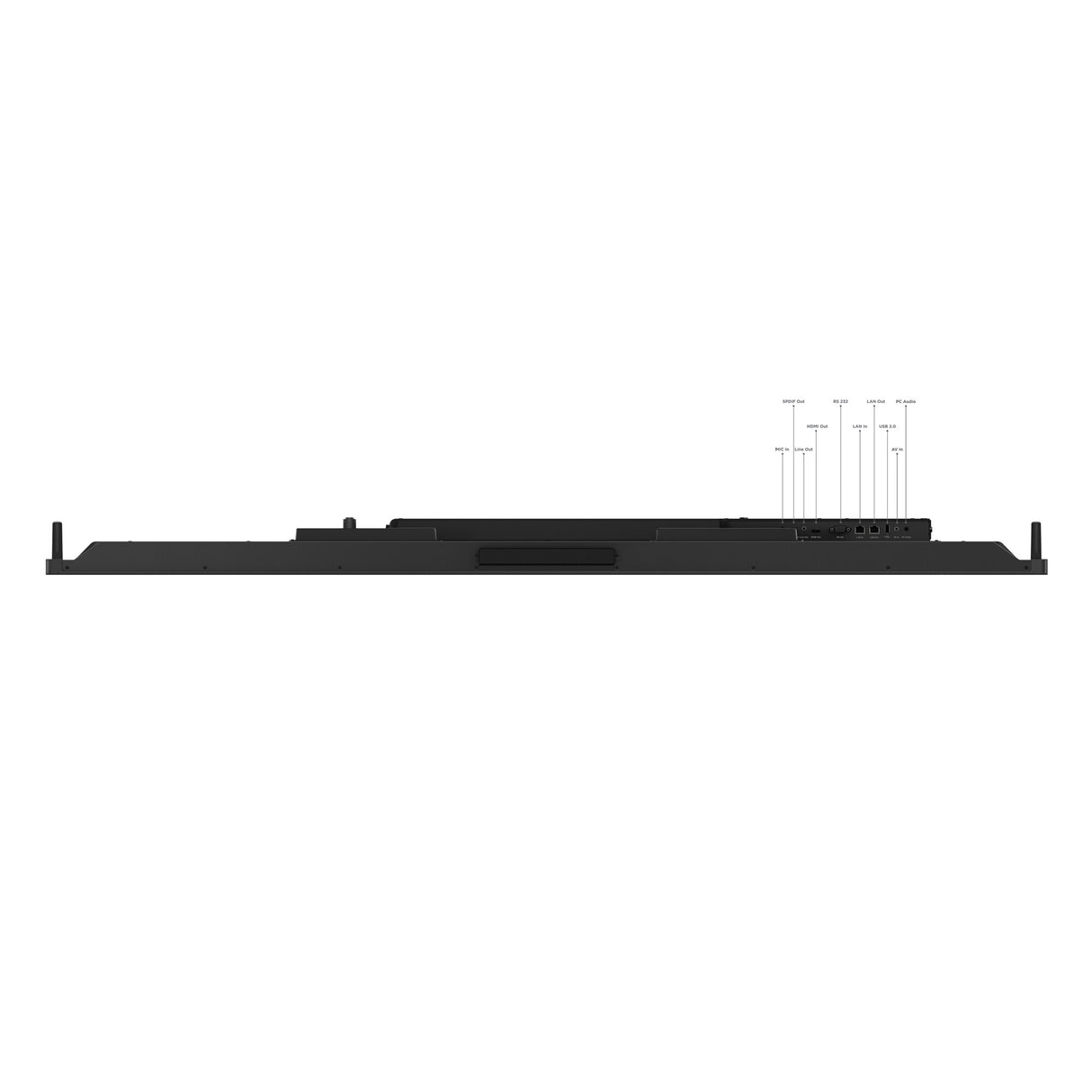Lenovo ThinkVision T65 computer monitor 165.1 cm (65") 3840 x 2160 pixels 4K Ultra HD LED Touchscreen Black