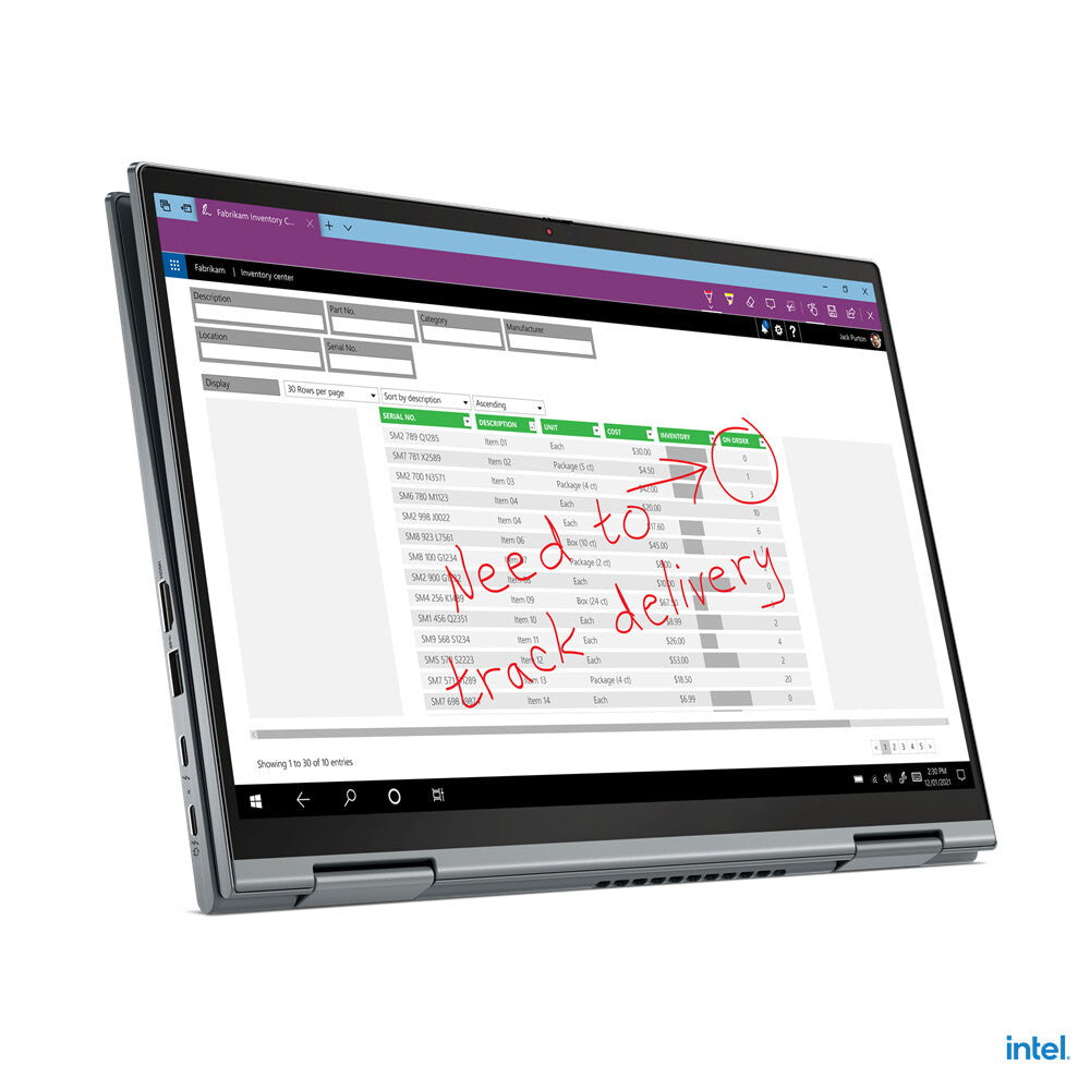 Lenovo ThinkPad X1 Yoga Gen 6 Intel® Core™ i7 i7-1165G7 Hybrid (2-in-1) 35.6 cm (14") Touchscreen WUXGA 16 GB LPDDR4x-SDRAM 512 GB SSD Wi-Fi 6 (802.11ax) Windows 10 Pro Nordic Grey