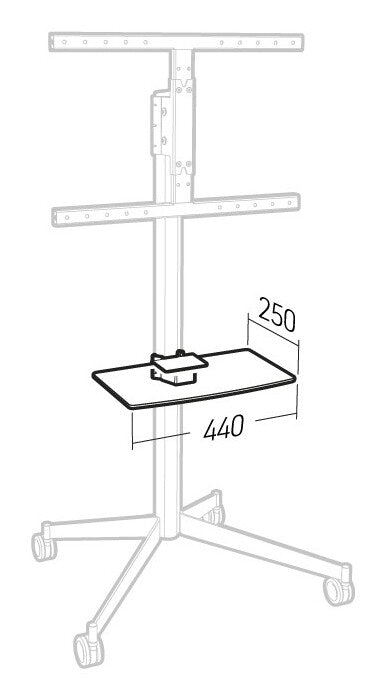 Erard KANA - SHELF Wall mount White, Black