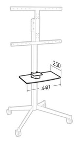 Erard KANA - SHELF Wall mount White, Black