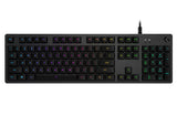 Logitech G G512 CARBON LIGHTSYNC RGB Mechanical Gaming Keyboard with GX Red switches tastatur Spil USB Nordisk Kulfiber