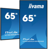 iiyama 65" 4K UHD professional digital signage display with advanced control and connectivity options