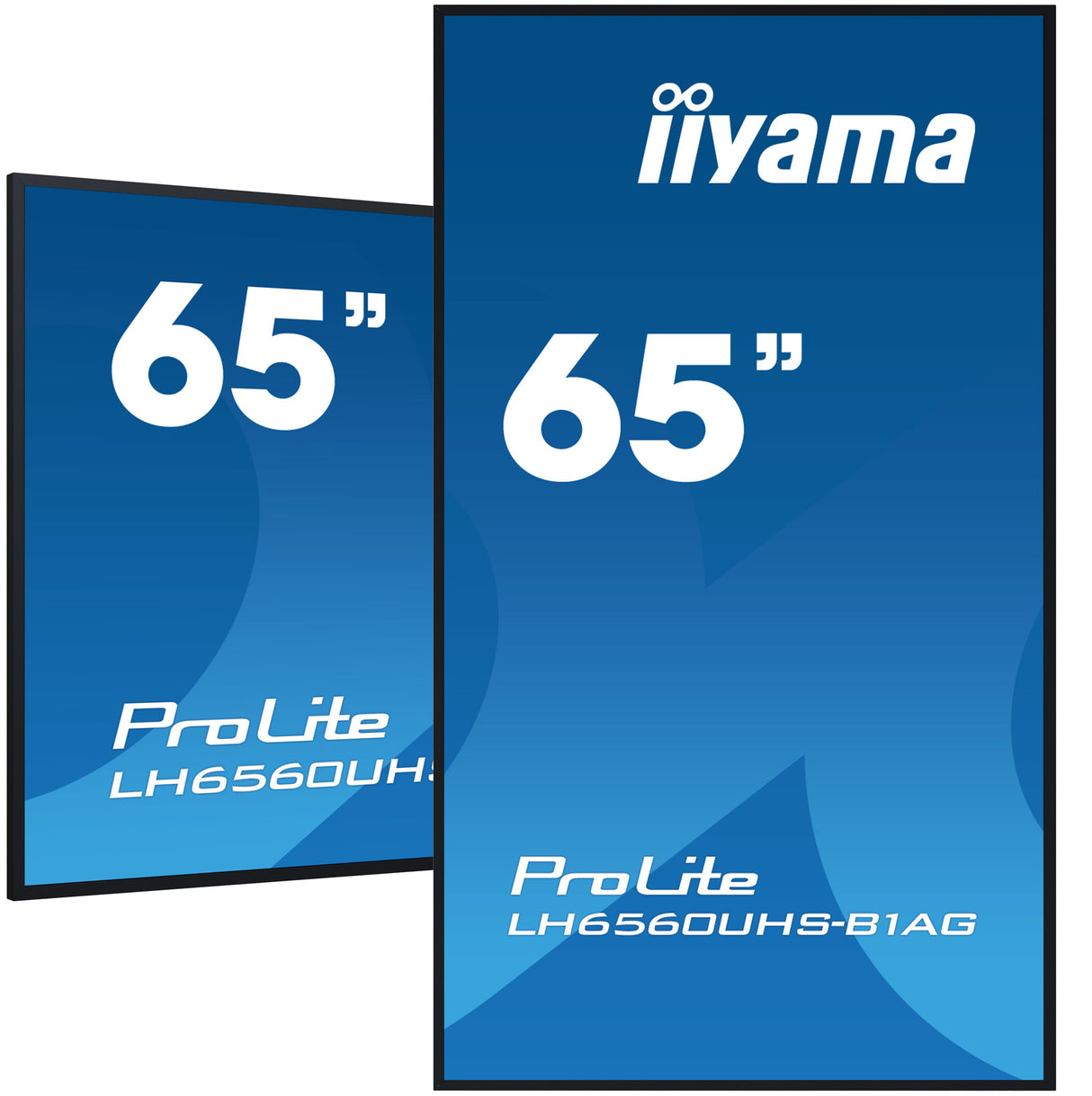 iiyama LH6560UHS-B1AG skilte display Digital A-tavle 165,1 cm (65") LED Wi-Fi 500 cd/m² 4K Ultra HD Sort Indbygget processer Android 11 24/7