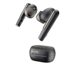 Poly Voyager Free 60+ UC Carbon Black Earbuds +BT700 USB-A Adapter +Touchscreen Charge Case