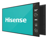 Hisense 50DM66E Signage Display Digital signage flat panel 127 cm (50") LED Wi-Fi 500 cd/m² 4K Ultra HD Black Built-in processor Android 11 24/7