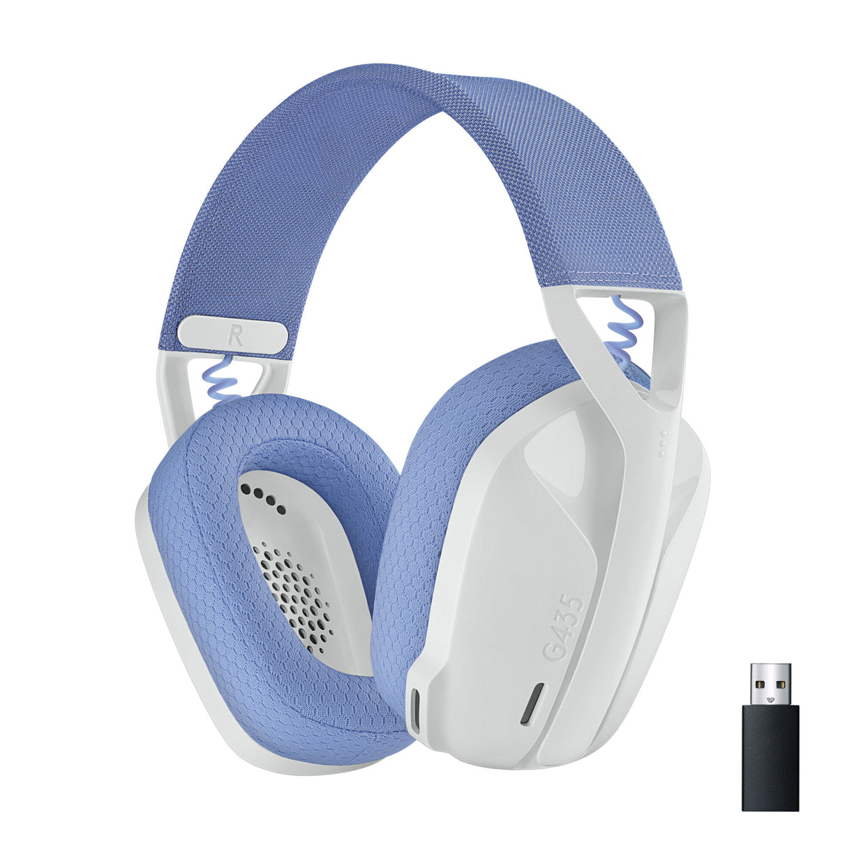 Logitech G G435 Headset Trådløs Spil Bluetooth Hvid