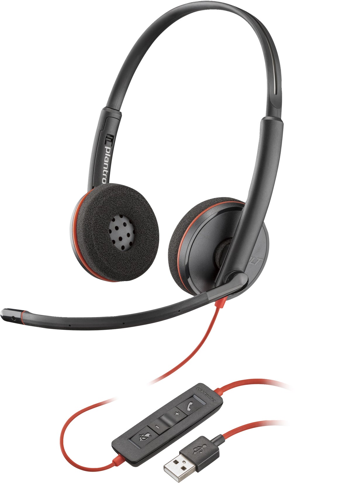 POLY Blackwire C3220 USB-A-headset i sort (bulk)