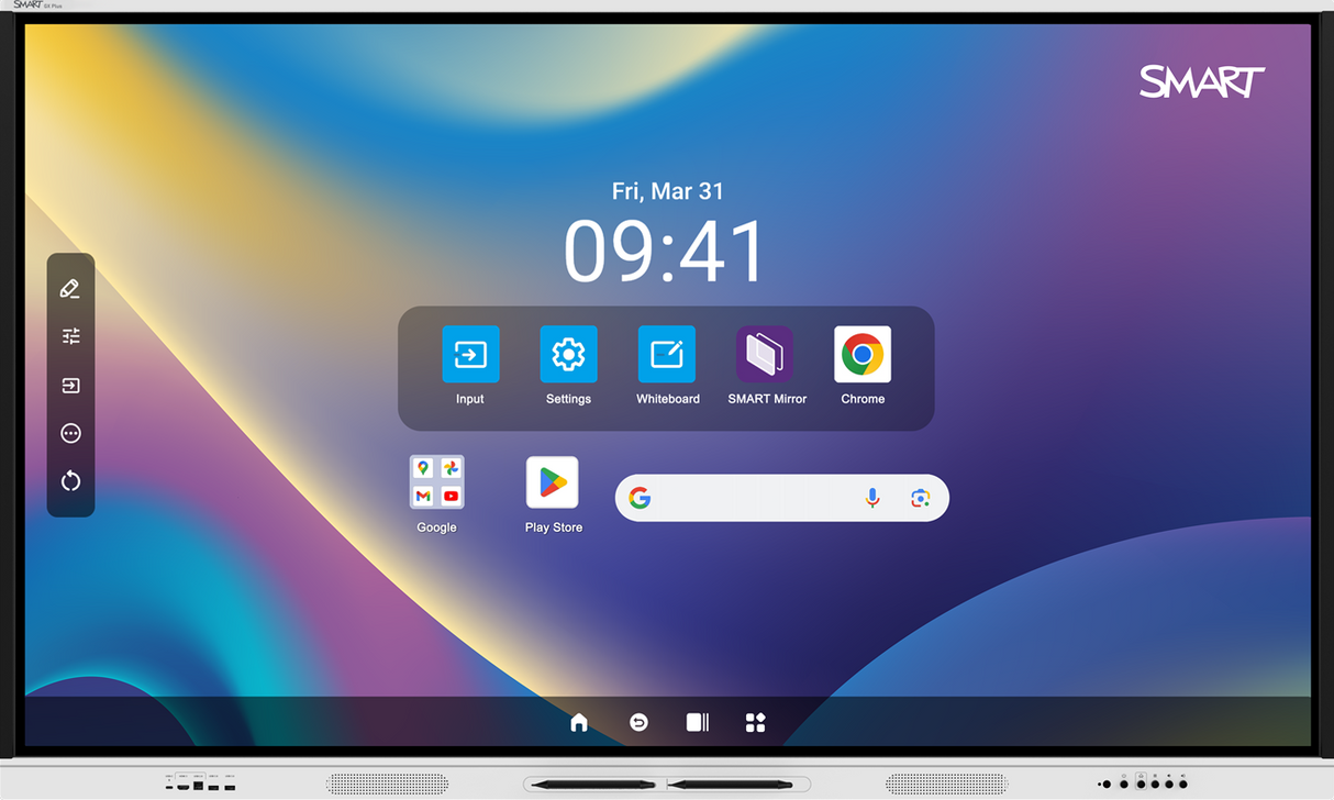 SMART Board GX086-V4 Plus  interactive display with  embedded OS (GMS). Incl. 5 Year SMART Limited Warranty.