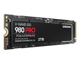 Samsung 2TB, M.2, NVMe, PCIe Gen 4.0 x4, V-NAND 3-bit MLC, TRIM, S.M.A.R.T, AES 256-bit, 80.15 x 22.15 x 2.38 mm
