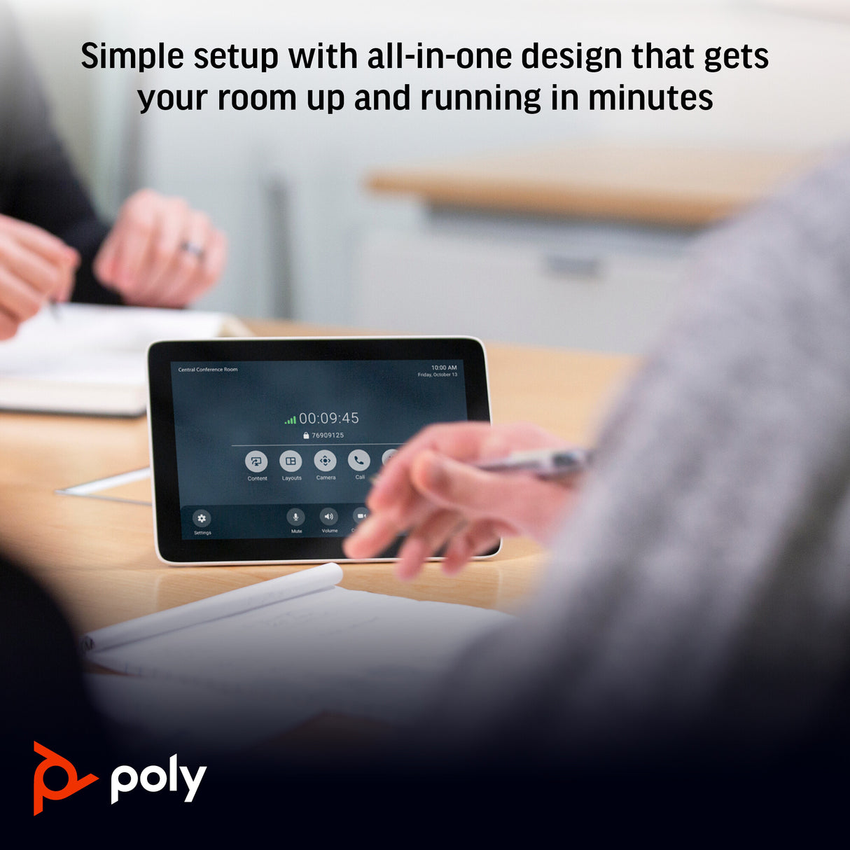 Poly Studio X50 All-In-One Video Bar with TC8 Controller Kit
