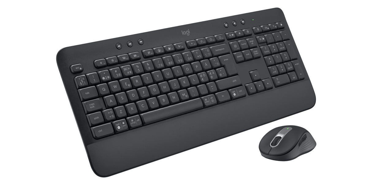 Logitech 920-011010 tastatur Mus inkluderet Kontor Bluetooth QWERTY Nordisk Grafit