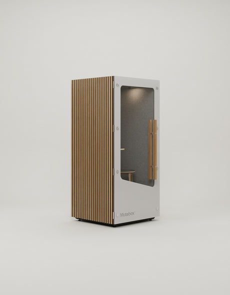 Mutebox One Hvid dør / Classic Oak