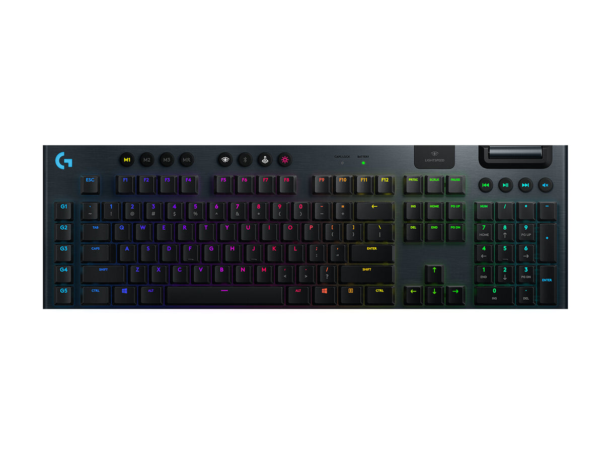 Logitech G G915 tastatur Spil RF trådløs + Bluetooth Nordisk Kulfiber