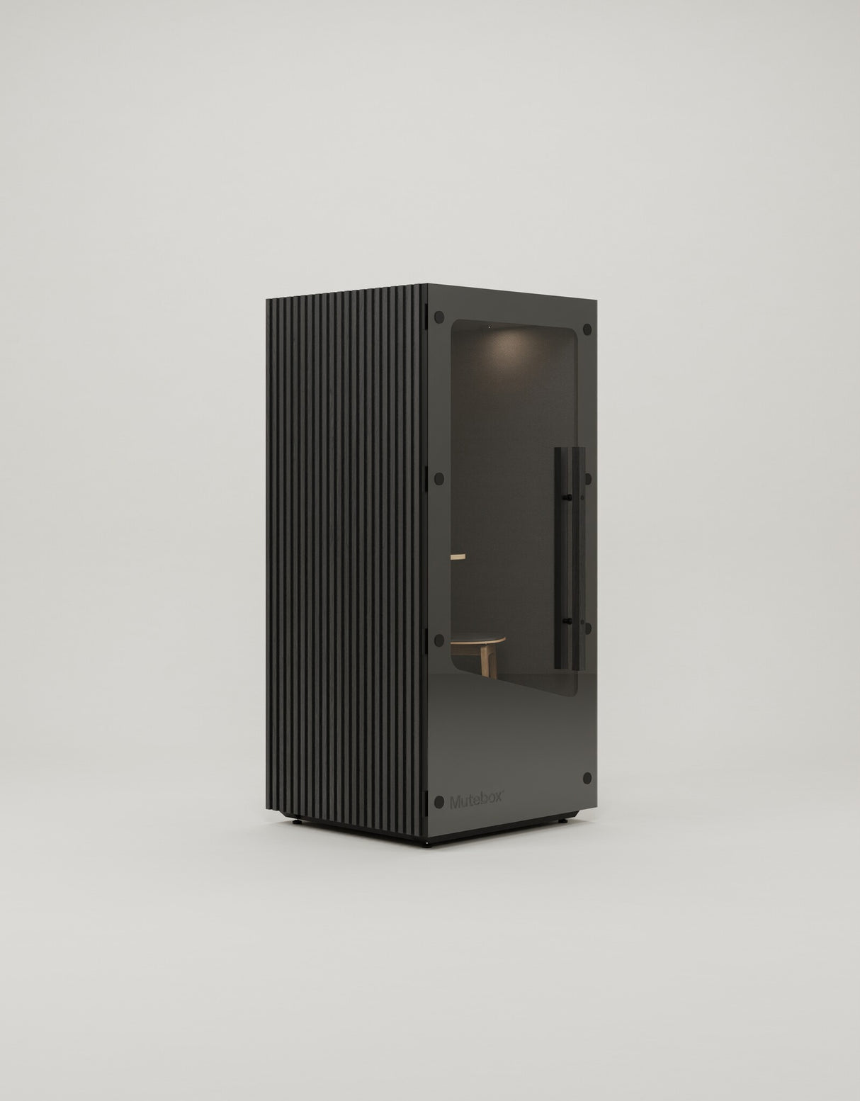 Mutebox One Sort dør / Black Oak