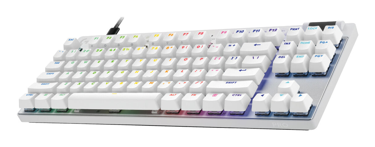 Logitech G PRO X TKL RAPID tastatur Spil USB QWERTY Dansk, Finsk, Norsk, Svensk Hvid