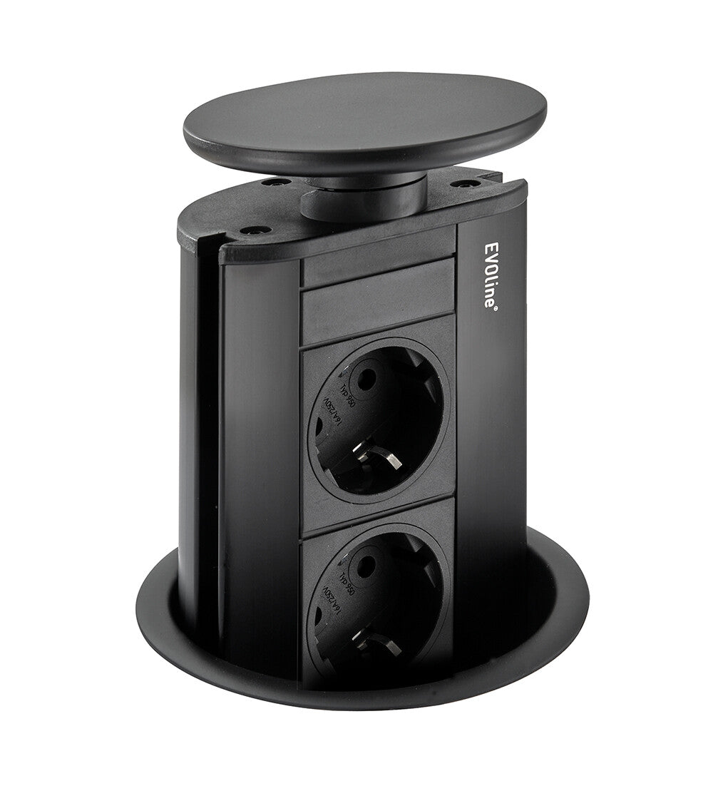 EVOline Port black 2xVDE , 0,5 meter gst 18