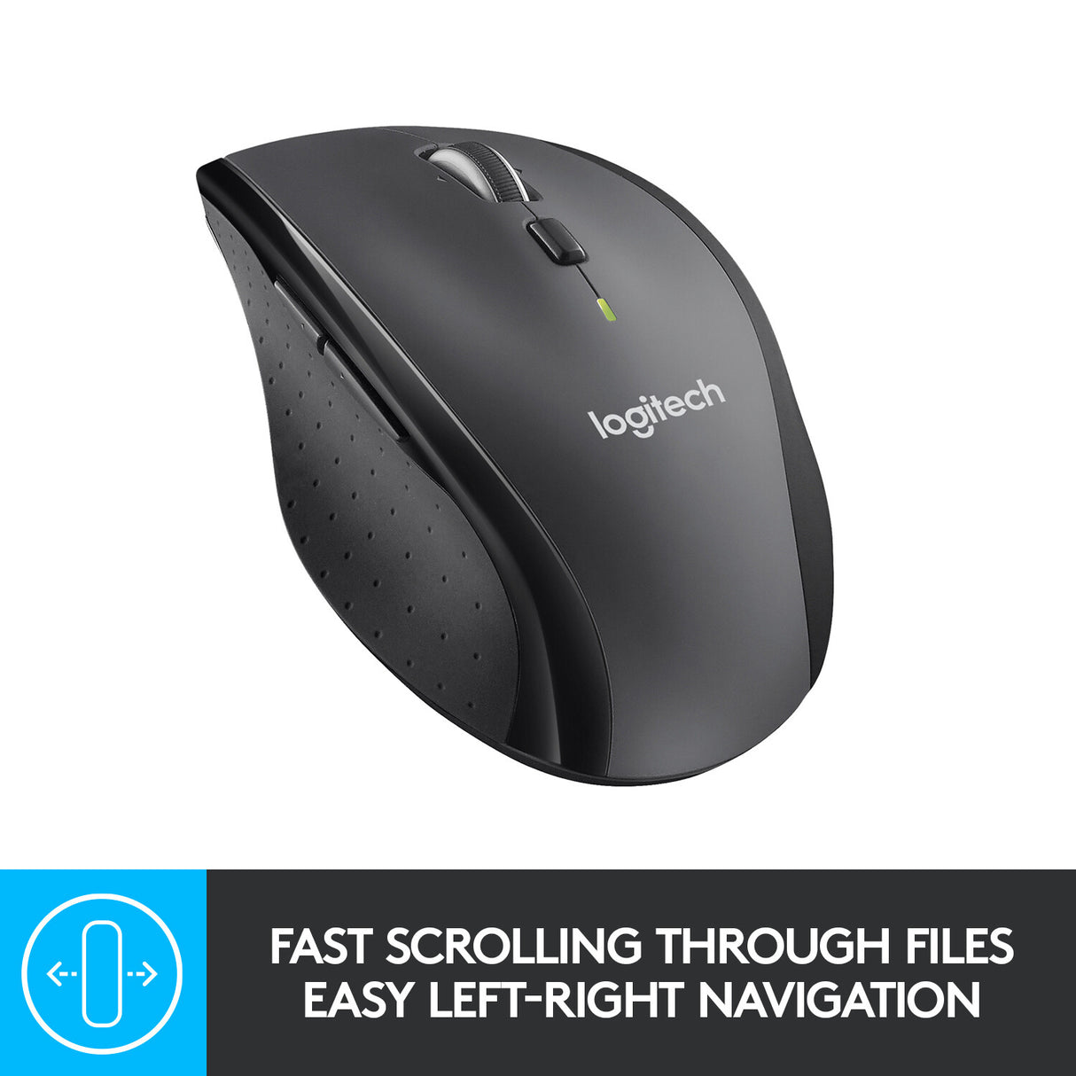 LOGITECH M705 Mouse right-handed laser wireless 2.4 GHz USB wireless receiver grey