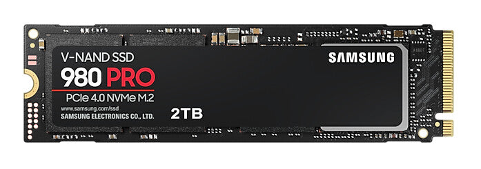 Samsung 2TB, M.2, NVMe, PCIe Gen 4.0 x4, V-NAND 3-bit MLC, TRIM, S.M.A.R.T, AES 256-bit, 80.15 x 22.15 x 2.38 mm
