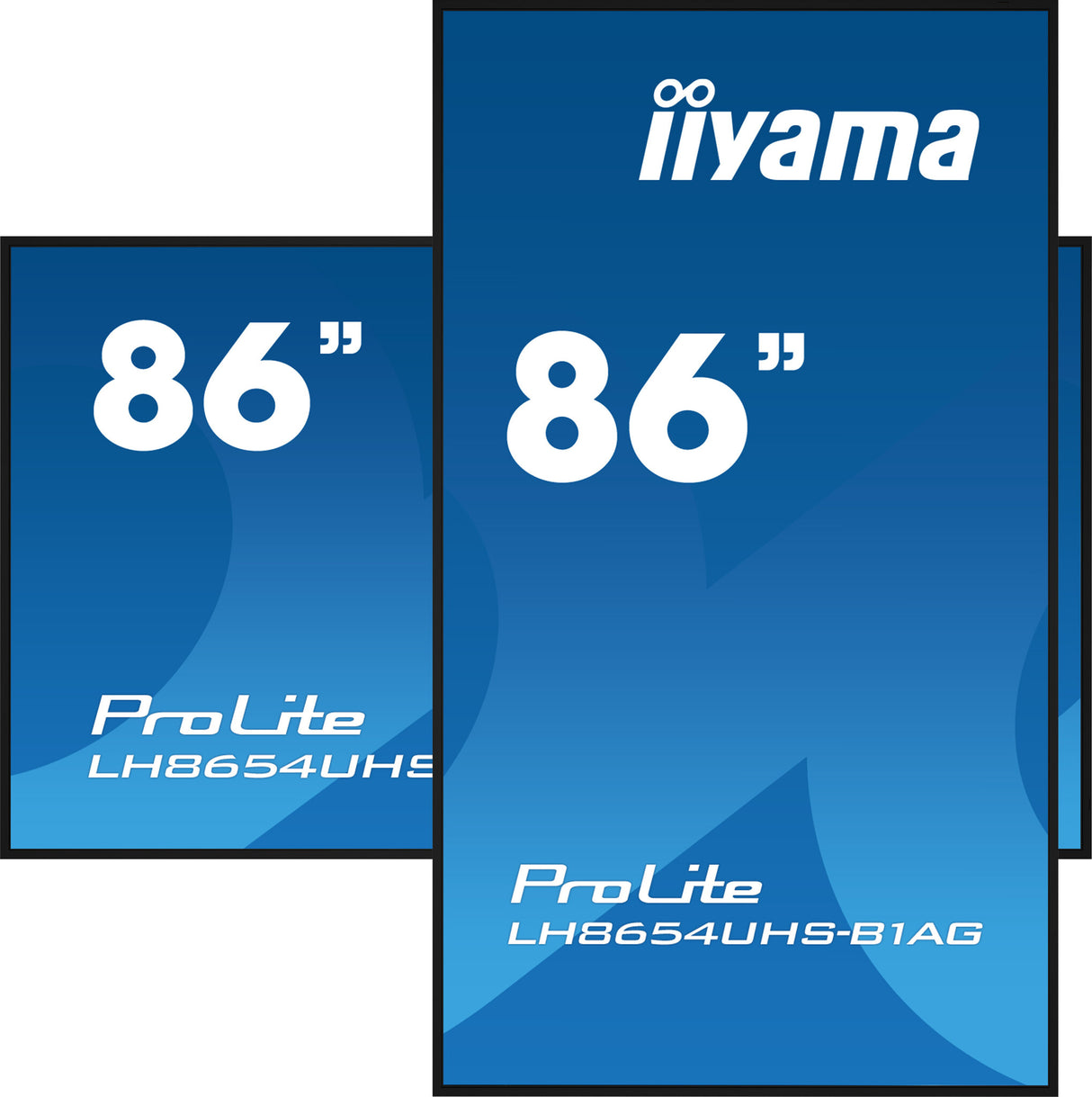 iiyama ProLite 86" 4K UHD Professional Digital Signage 24/7 display featuring Android OS, FailOver and Intel® SDM slot