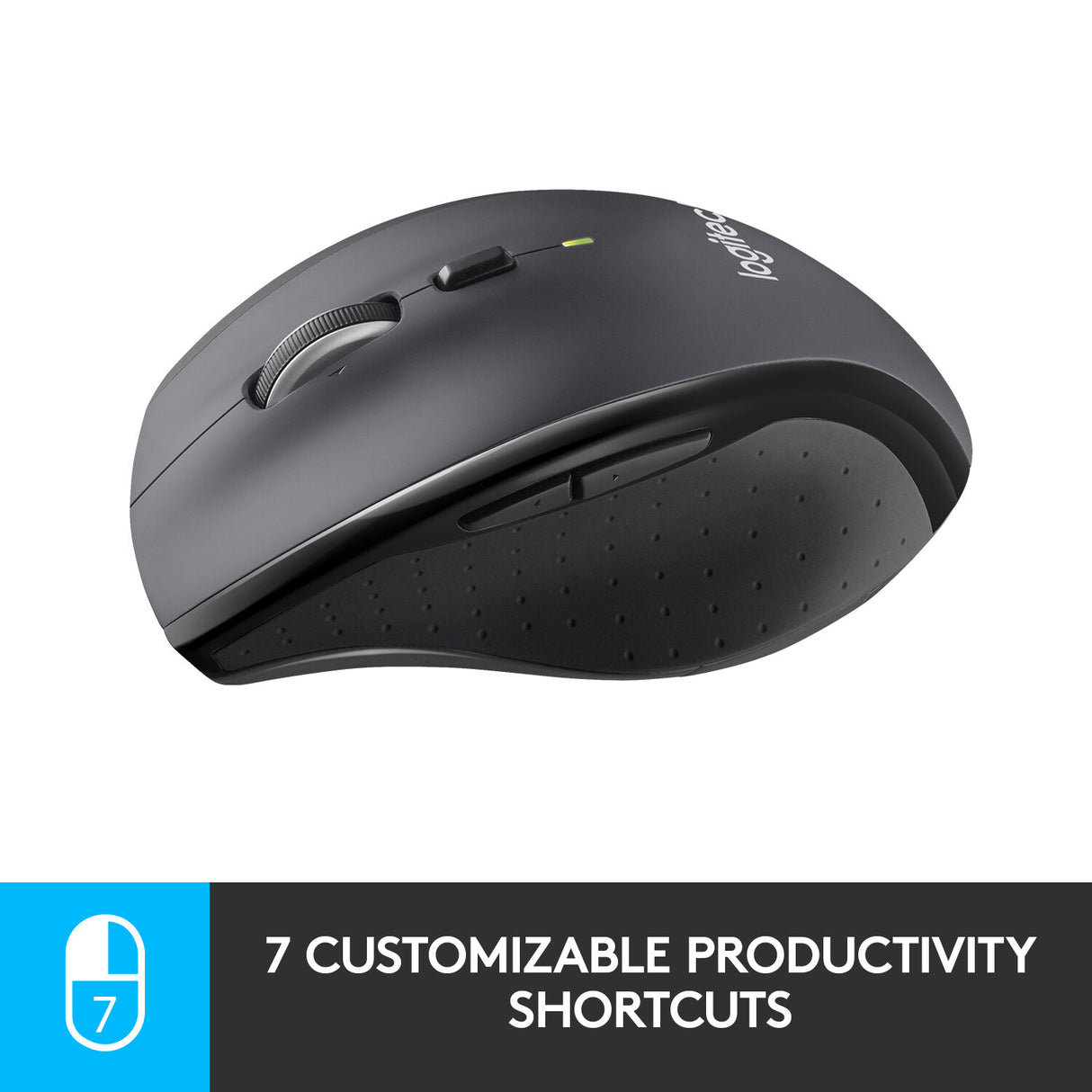 LOGITECH M705 Mouse right-handed laser wireless 2.4 GHz USB wireless receiver grey