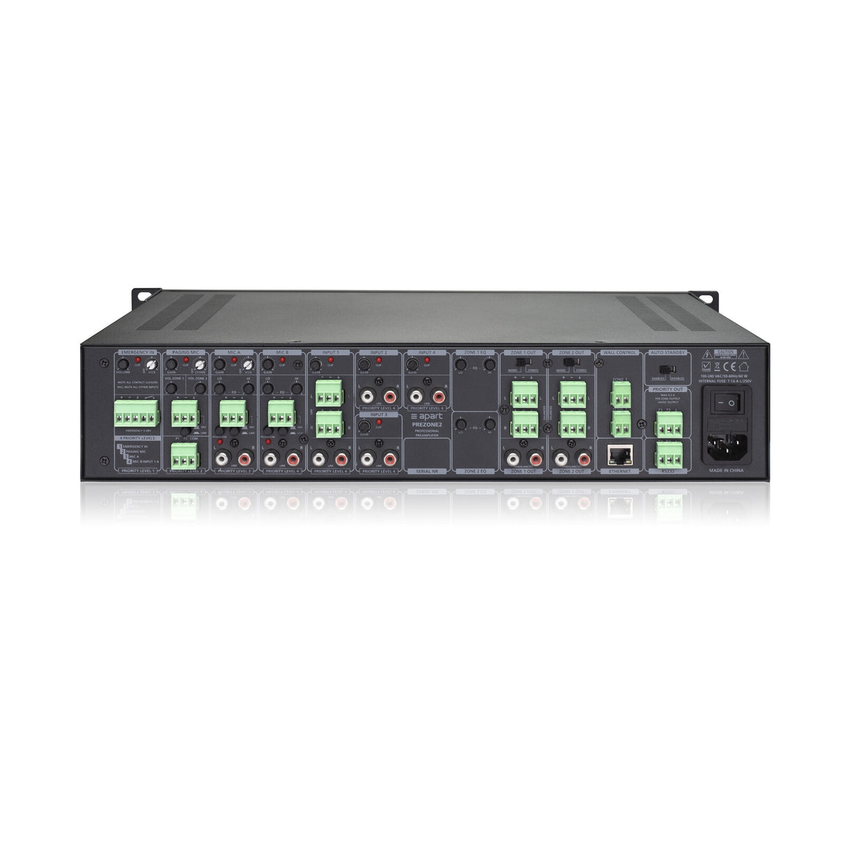 Biamp Commercial Audio PREZONE2 20 - 20000 Hz Black