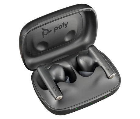 Poly Voyager Free 60 UC Carbon Black Earbuds +BT700 USB-C Adapter +Basic Charge Case