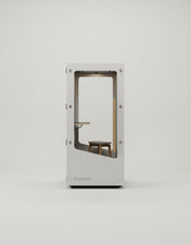 MuteBox One (Dual Glass) Hvid dør / Classic Oak