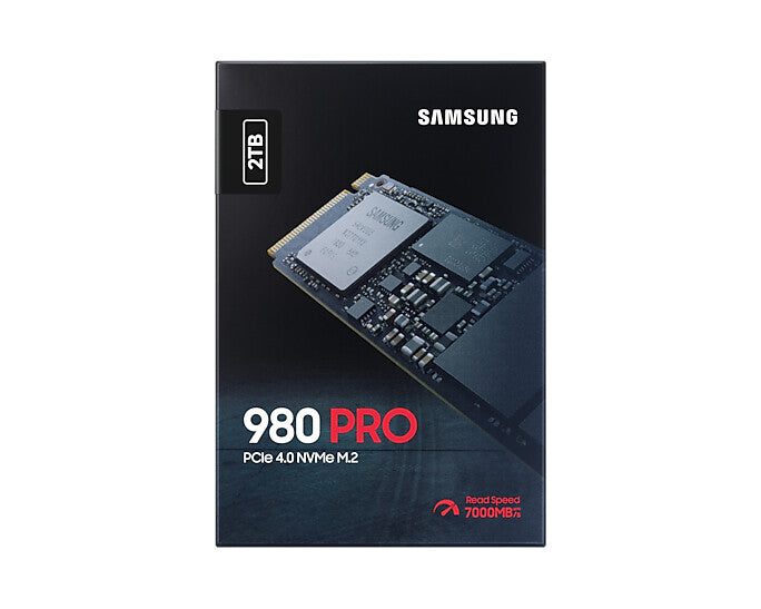 Samsung 2TB, M.2, NVMe, PCIe Gen 4.0 x4, V-NAND 3-bit MLC, TRIM, S.M.A.R.T, AES 256-bit, 80.15 x 22.15 x 2.38 mm