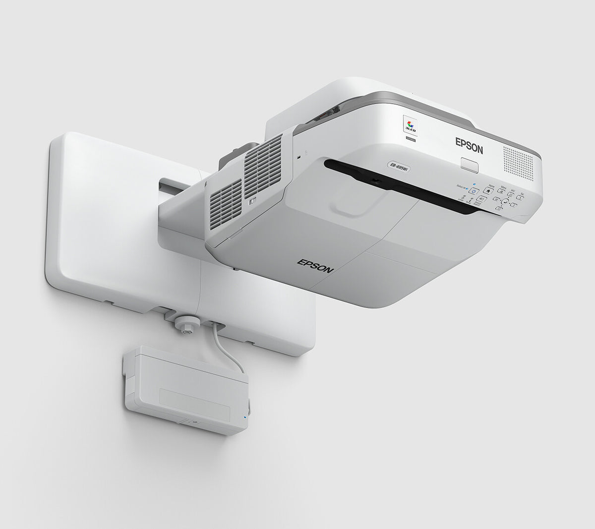 Epson EB-695Wi Ultra short throw projector 3500 ANSI lumens 3LCD WXGA (1280x800) White, Grey