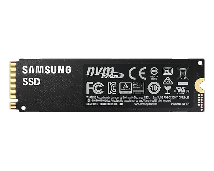 Samsung 2TB, M.2, NVMe, PCIe Gen 4.0 x4, V-NAND 3-bit MLC, TRIM, S.M.A.R.T, AES 256-bit, 80.15 x 22.15 x 2.38 mm