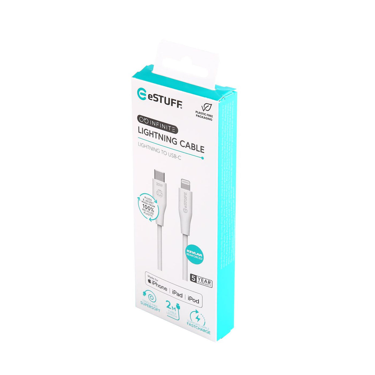 eSTUFF ES602270 lightning cable 3 m White